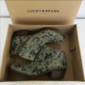 Lucky Brand Barstyn Camo Bootie So cool sold out